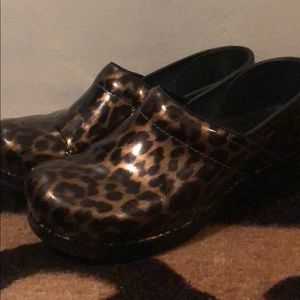 Cheetah print Dansko clogs